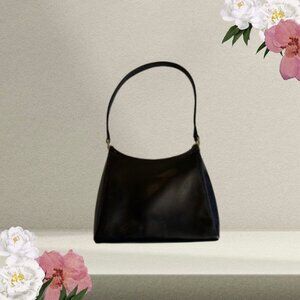 Liz Claiborne Black Leather Shoulder Bag